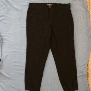 Black loose fit ankle pants